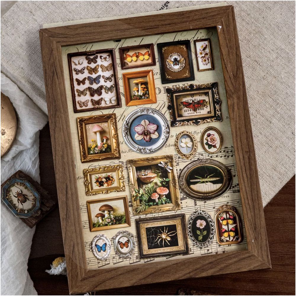 Vintage Natural Museum Series Paper Stickers 2 sheets of 6 designs image 3