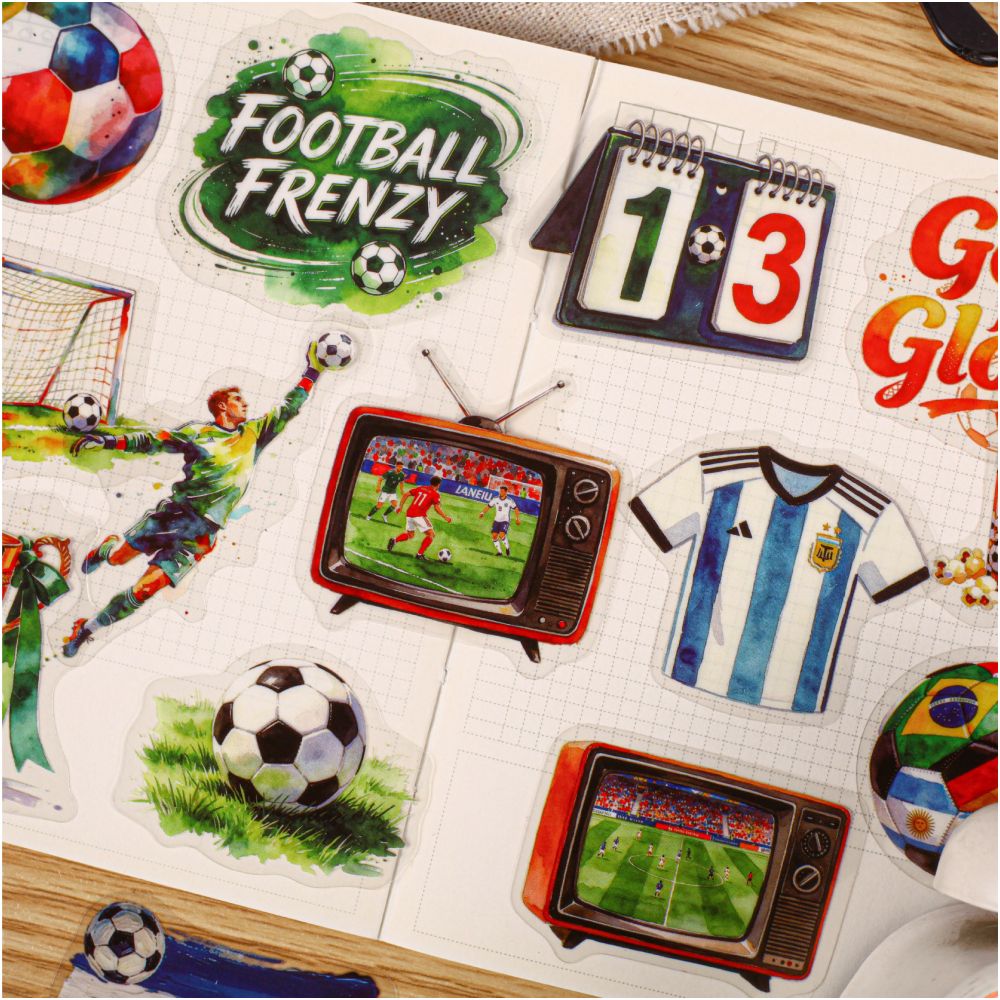 Sports Events Theme PET Stickers 20 psc 6 designs image 1