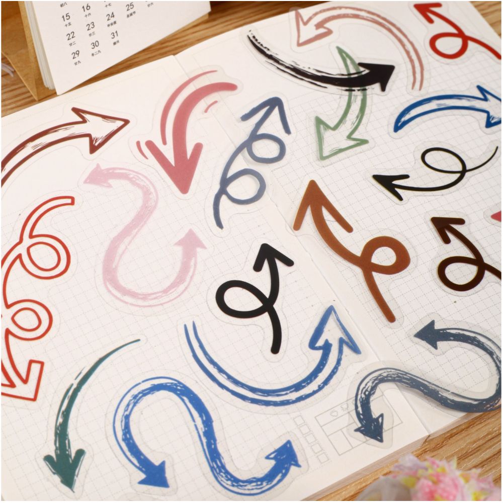 Arrow Series PET Stickers 30 psc 6 variants image 2