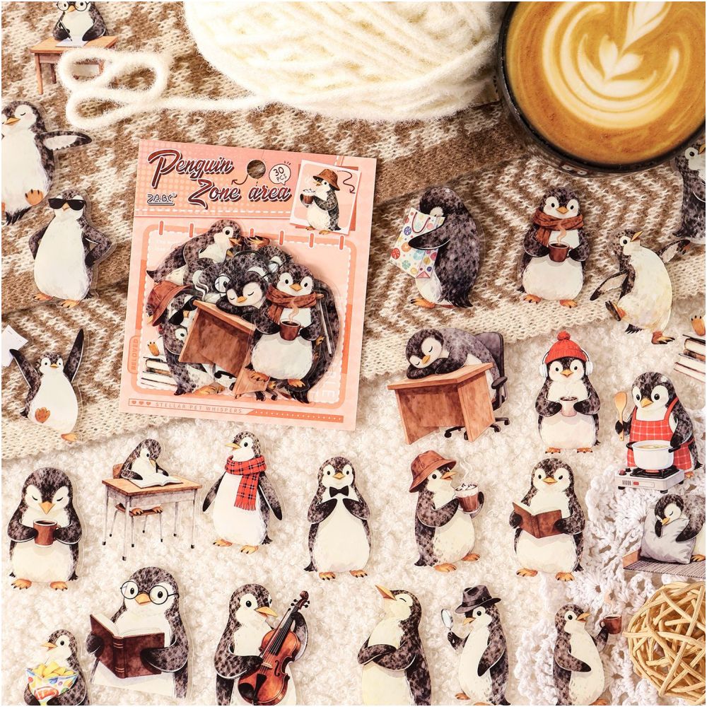 Starlight Pet Animal PET Stickers 30 psc 6 designs image 2