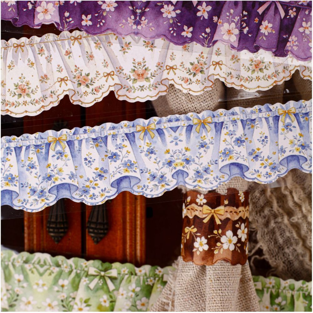 Vintage Curtain Series Paper Tape 3cm x 2m 6 variants image 0