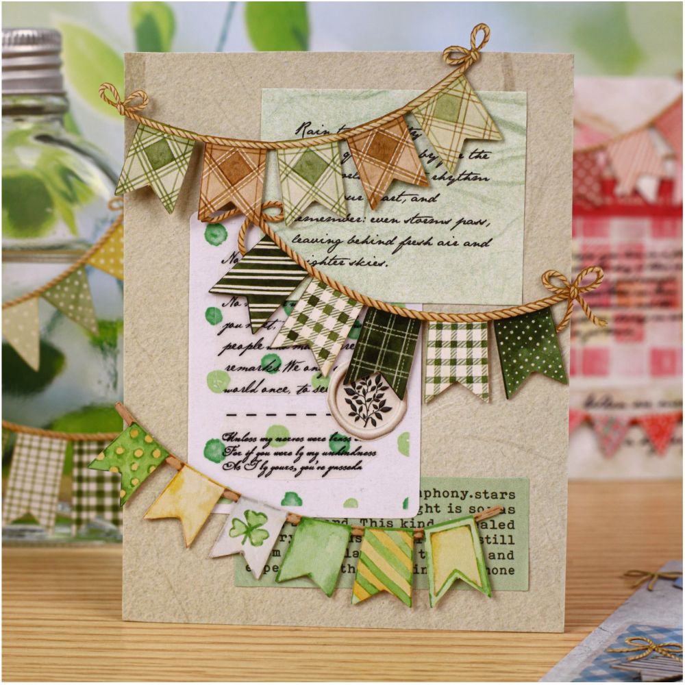 Vintage Banner Series Paper Stickers 16psc 6 variants image 3