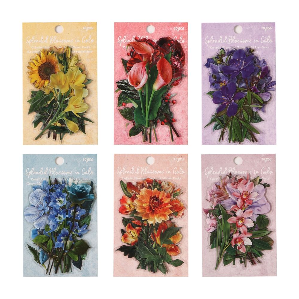 Floral Forest Series PET Stickers 10 Psc 6 variants image 4