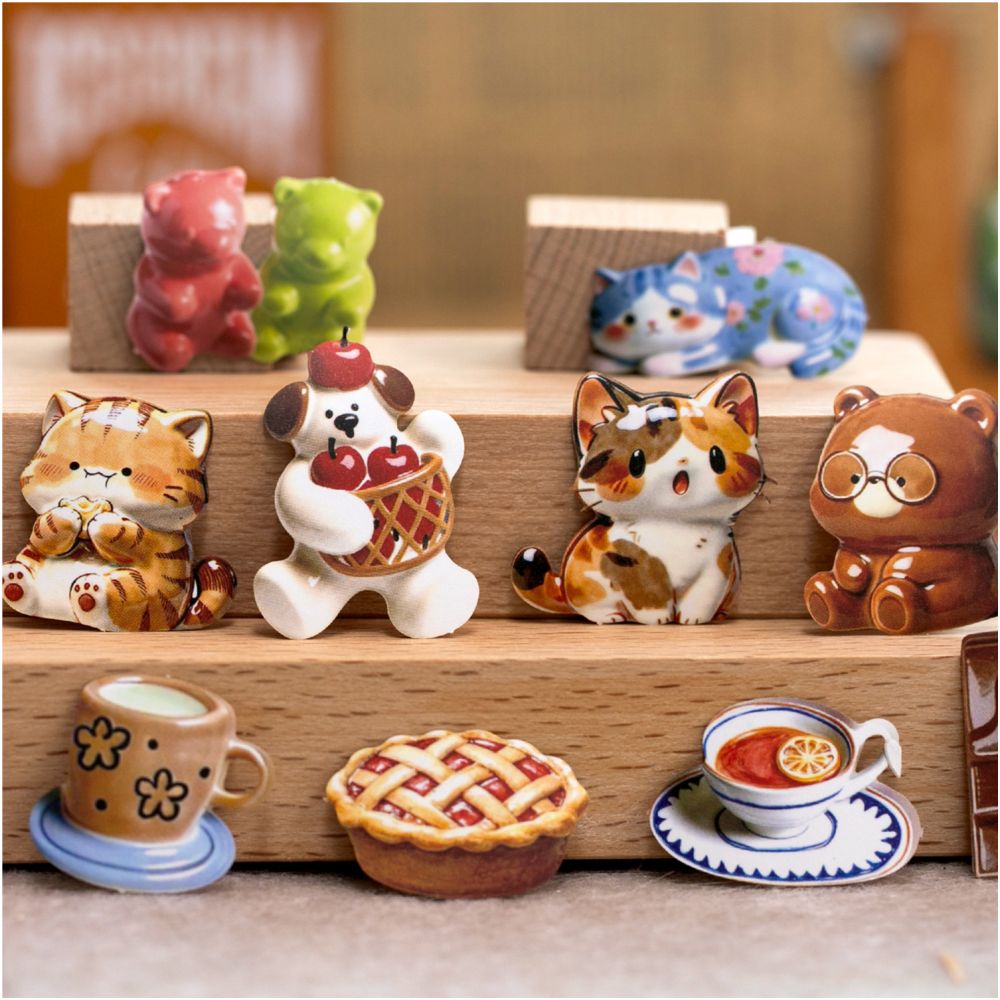 Ceramic Series Paper Stickers 30 Sheets 6 Designs image 1