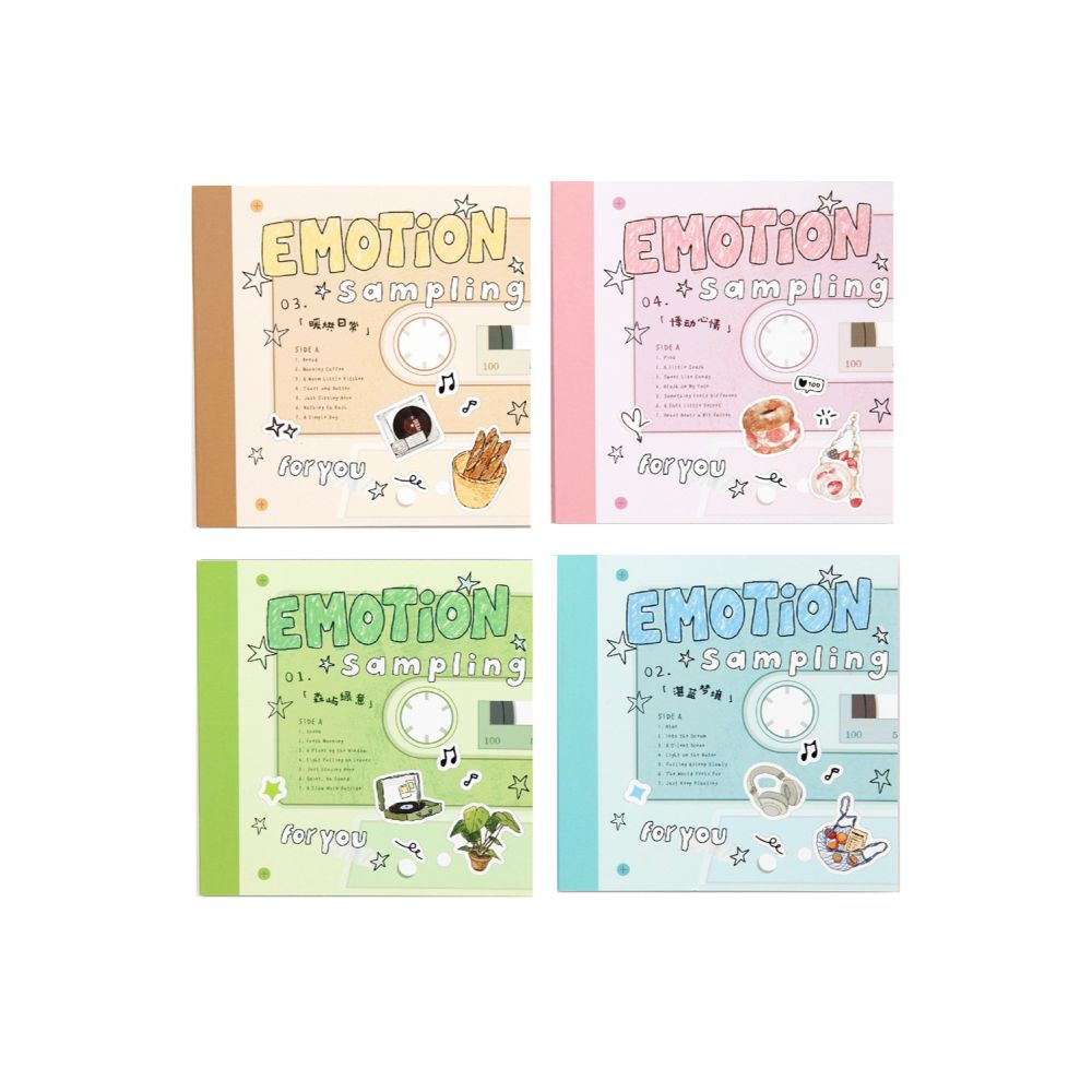 Sampling Series Fresh and Cute PET Sticker Book 20 Sheets 4 Designs image 4