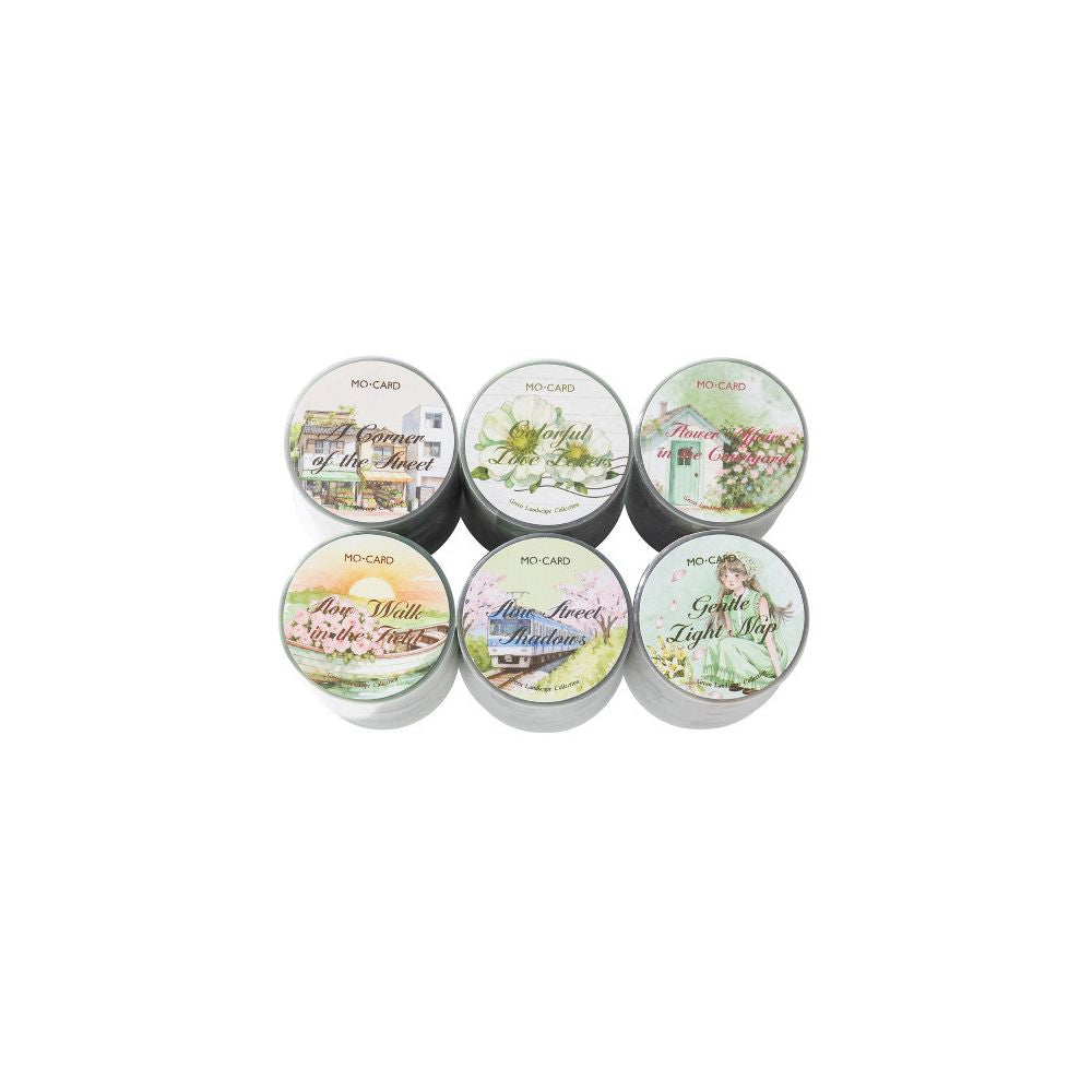 Green Landscape Collection PET Tape 6 Styles 6cm x 2m image 4