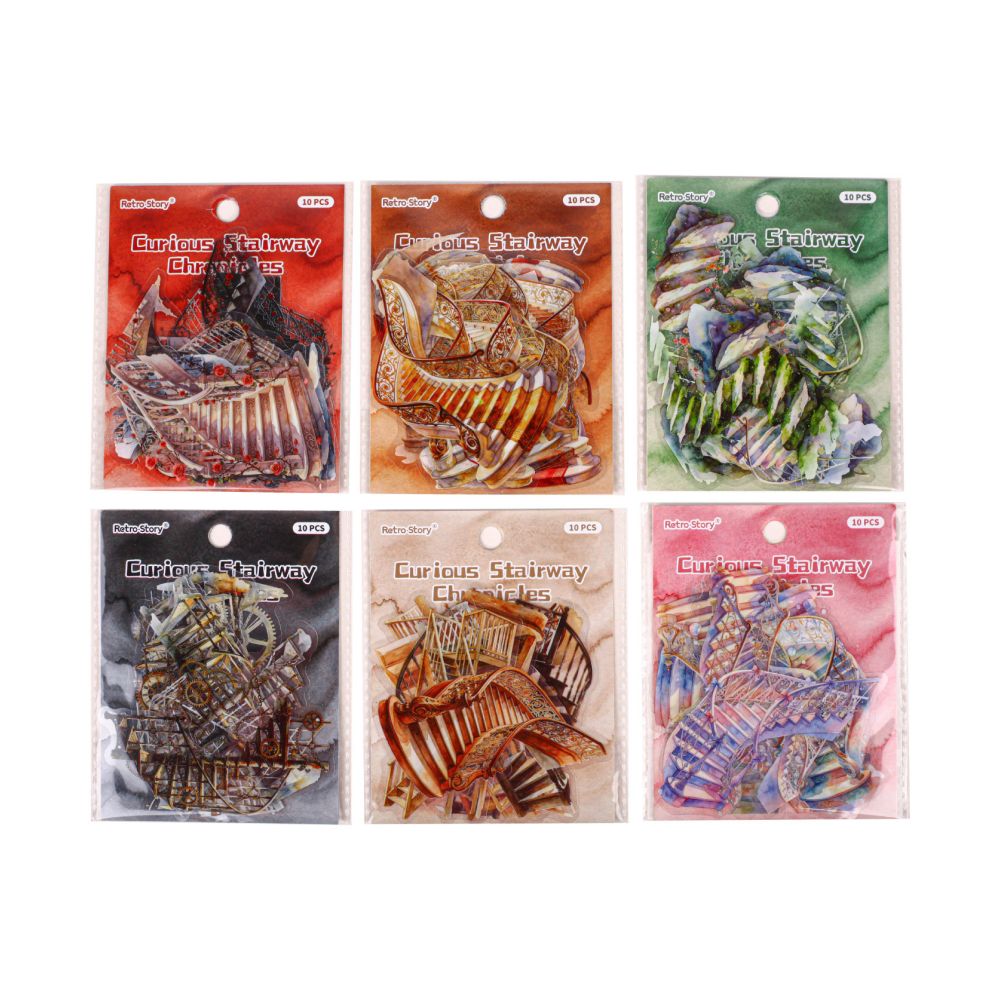 Adventure Series Stares themed PET Stickers 10 Sheets 6 Designs image 4