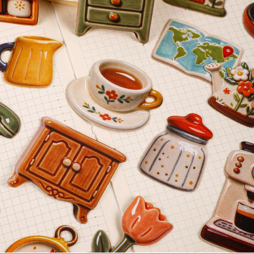 Warm and Cozy Collection Paper Stickers 15 pieces image 1