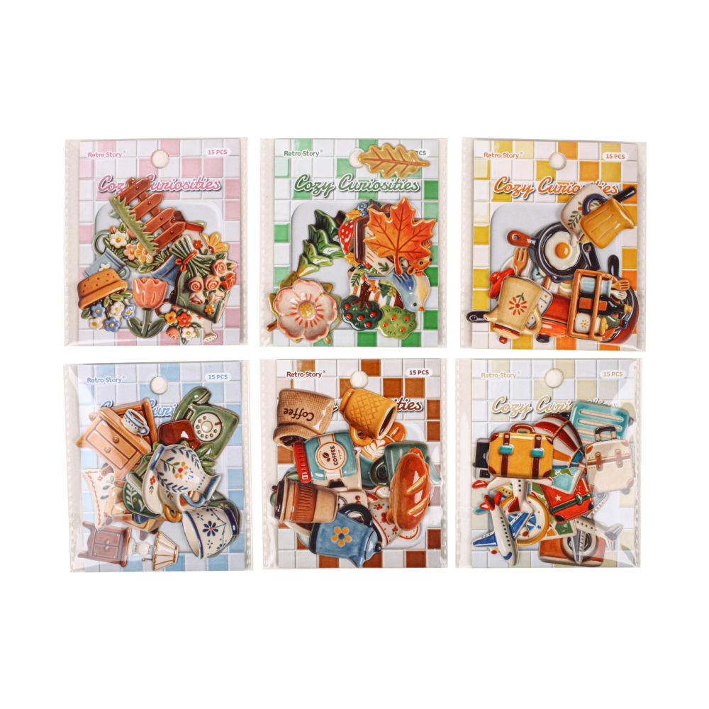 Warm and Cozy Collection Paper Stickers 15 pieces image 4