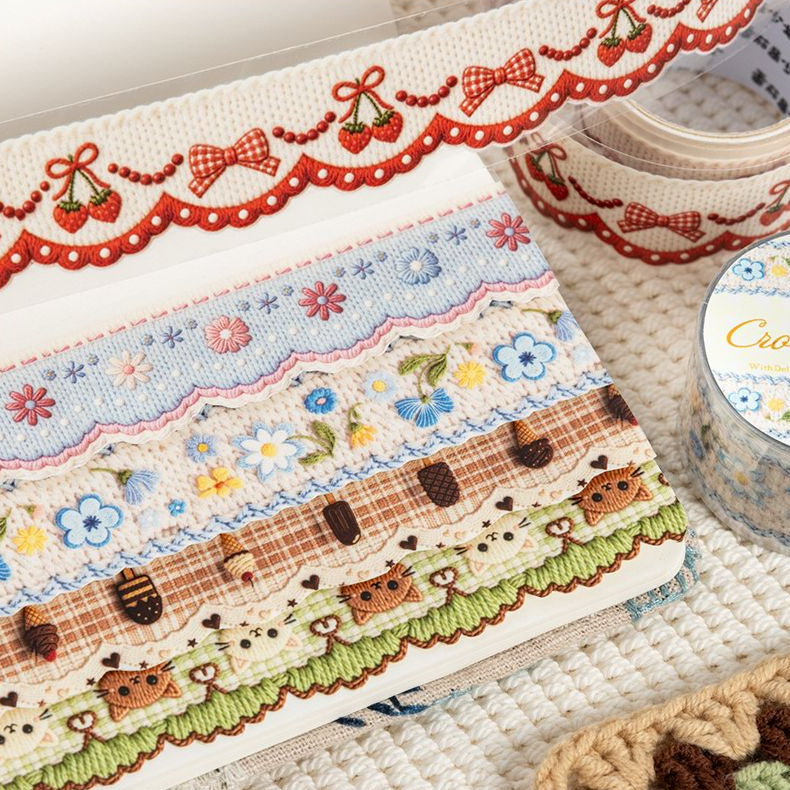 Realistic Crochet PET Tape 6 Styles 2 5cm x 2m image 3