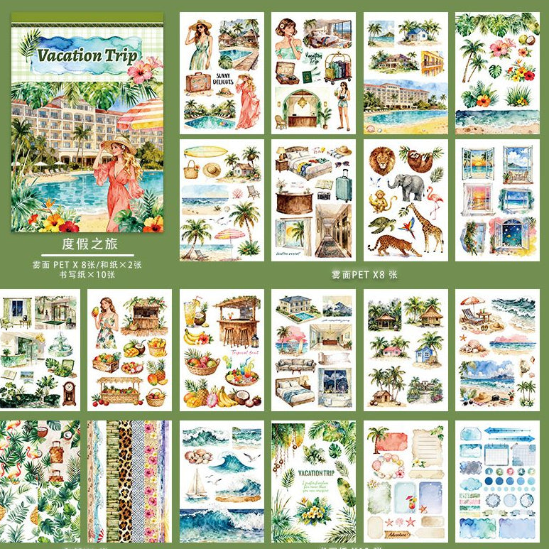 New Journal Sticker Book 20 sheets 4 Styles
