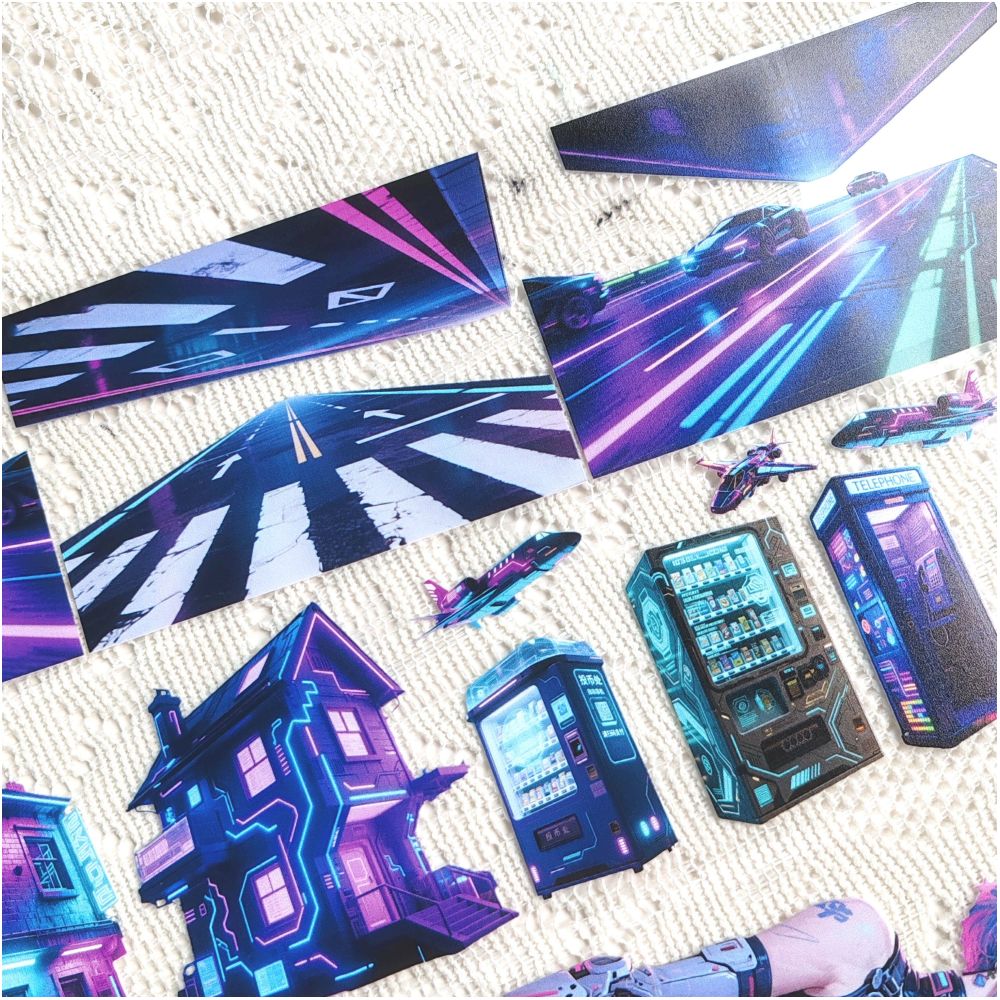 Cyber World Series PET Tape 5 Styles image 0