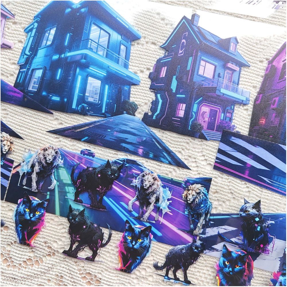 Cyber World Series PET Tape 5 Styles image 1