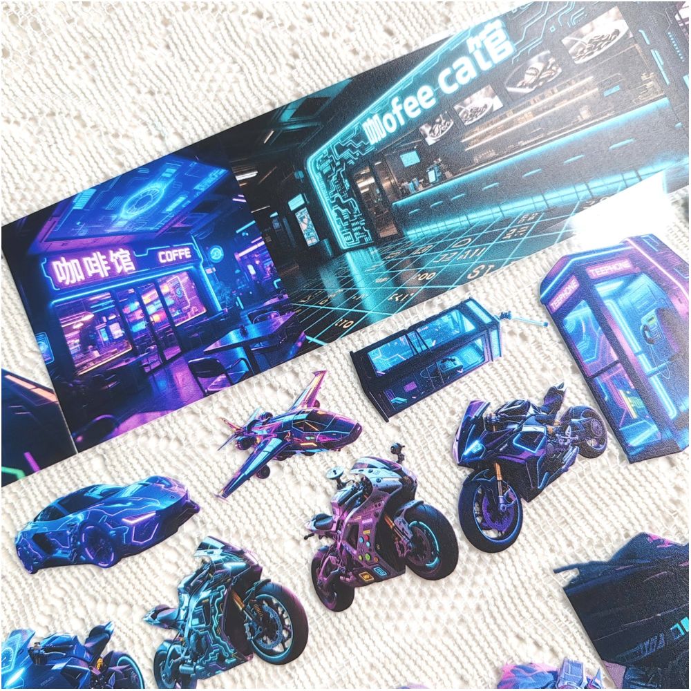 Cyber World Series PET Tape 5 Styles image 2