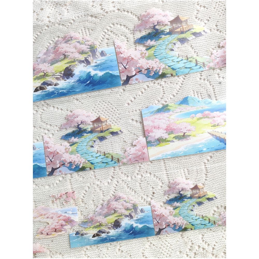 Cherry Blossom Spring PET Tape 9cm x 107cm image 2