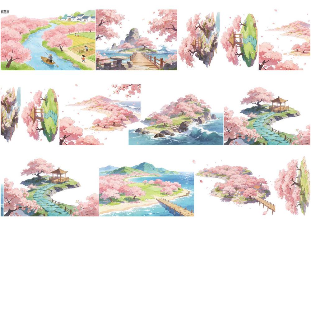 Cherry Blossom Spring PET Tape 9cm x 107cm