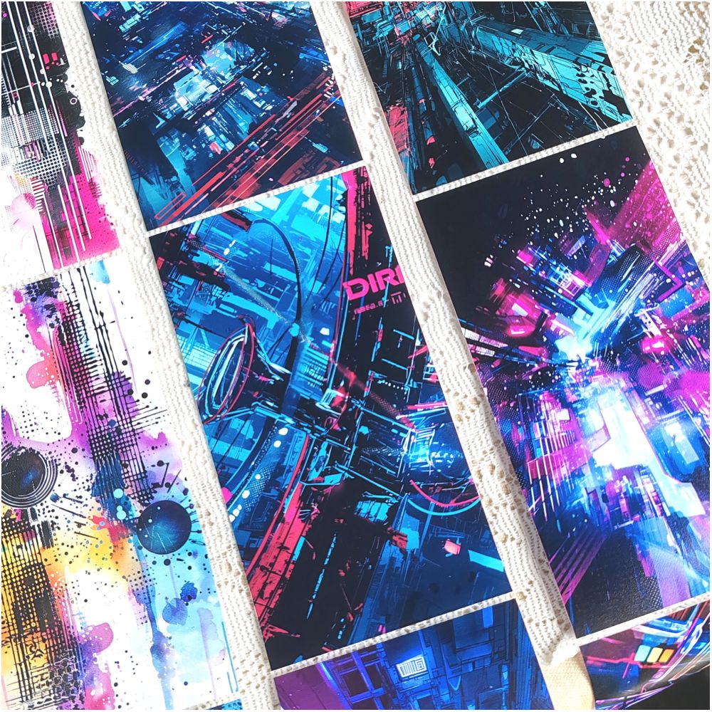 Cyber Series PET Tape 9cm x 1m 7 Styles image 1