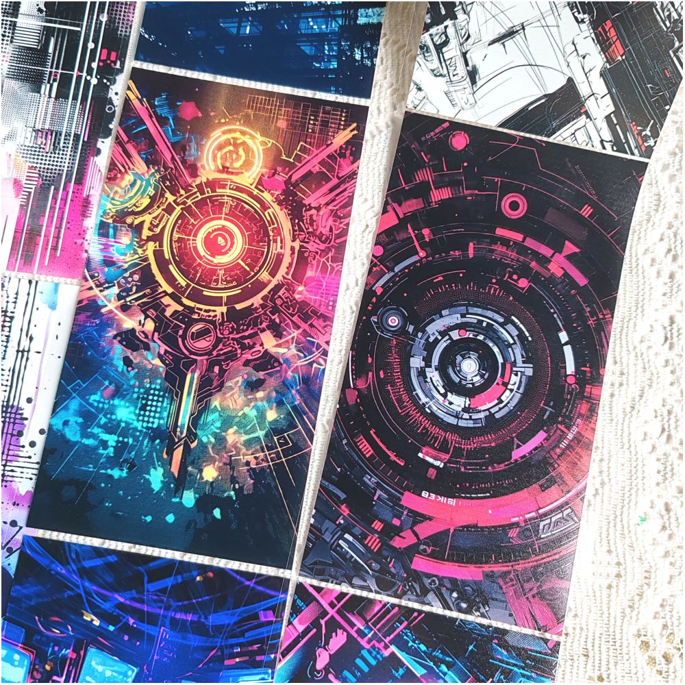Cyber Series PET Tape 9cm x 1m 7 Styles image 2