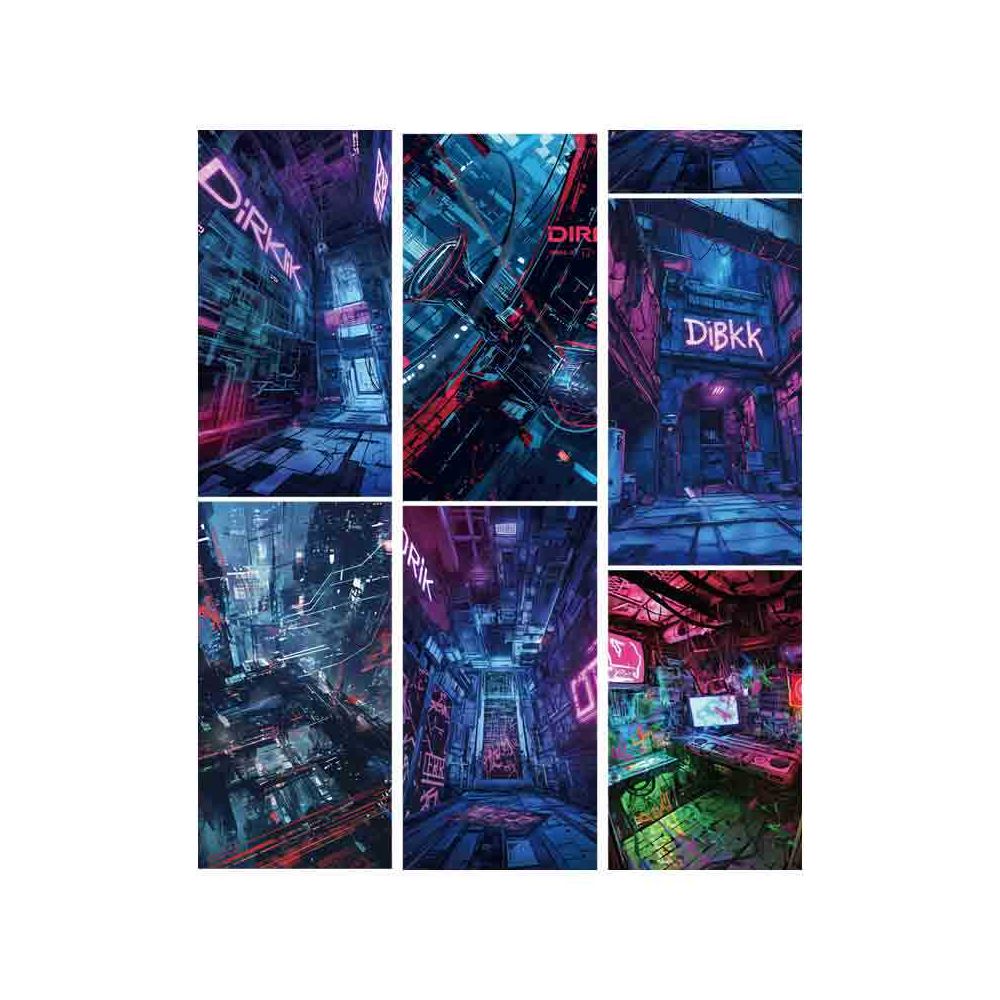 Cyber Series PET Tape 9cm x 1m 7 Styles