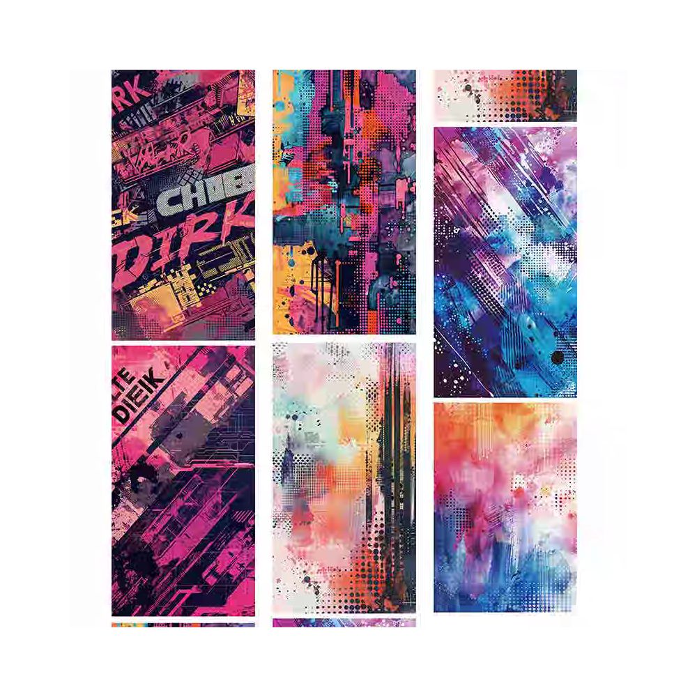 Cyber Series PET Tape 9cm x 1m 7 Styles