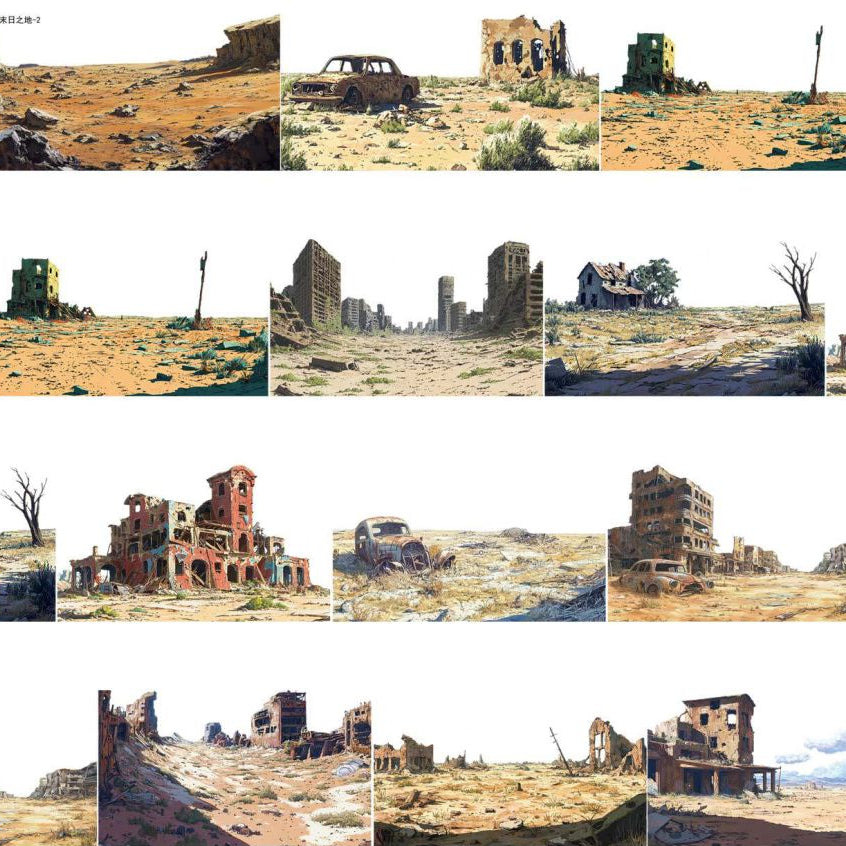 Apocalyptic Series Pet Tape 6cm x 120cm 2 Styles