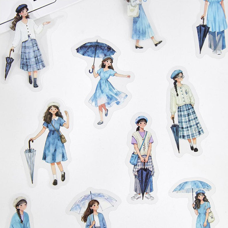 Bag Girl s Character PET Stickers 30psc 4 Designs image 1