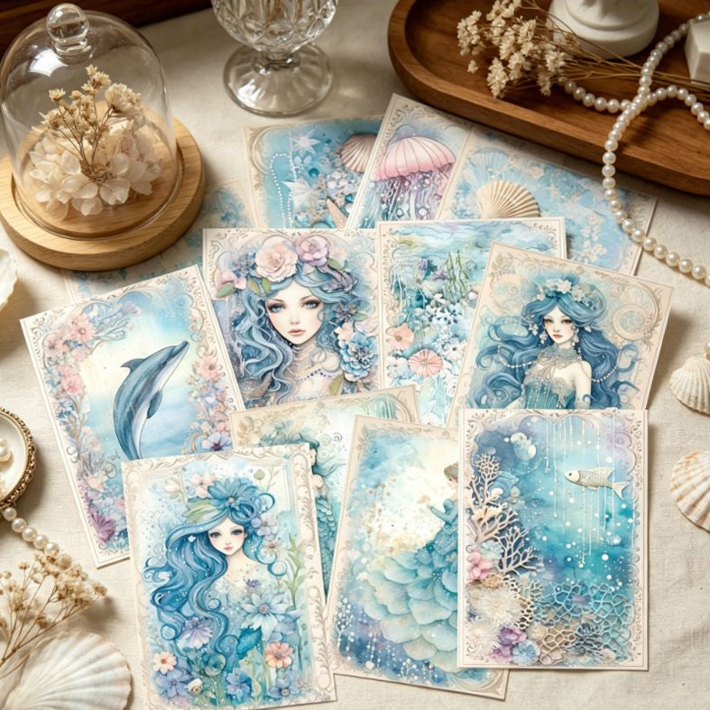 Mermaid s Dream Background Paper 11cm x 15cm 16psc image 2