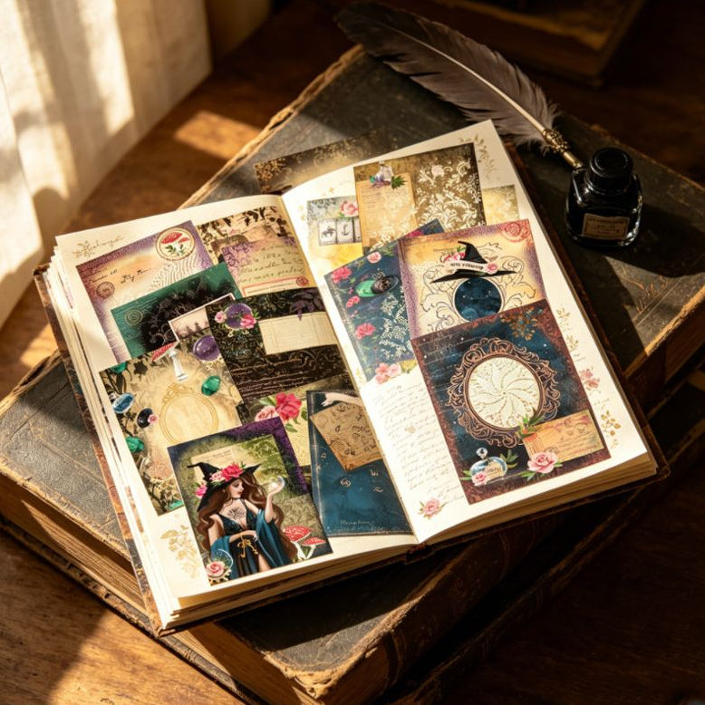 Vintage Style Background Paper 11cm x 15cm 16psc image 4