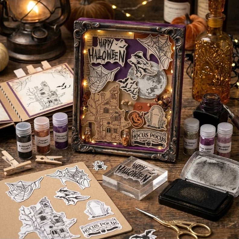 Happy Halloween Rubber Stamps 15cm x 20cm 6 variants image 2