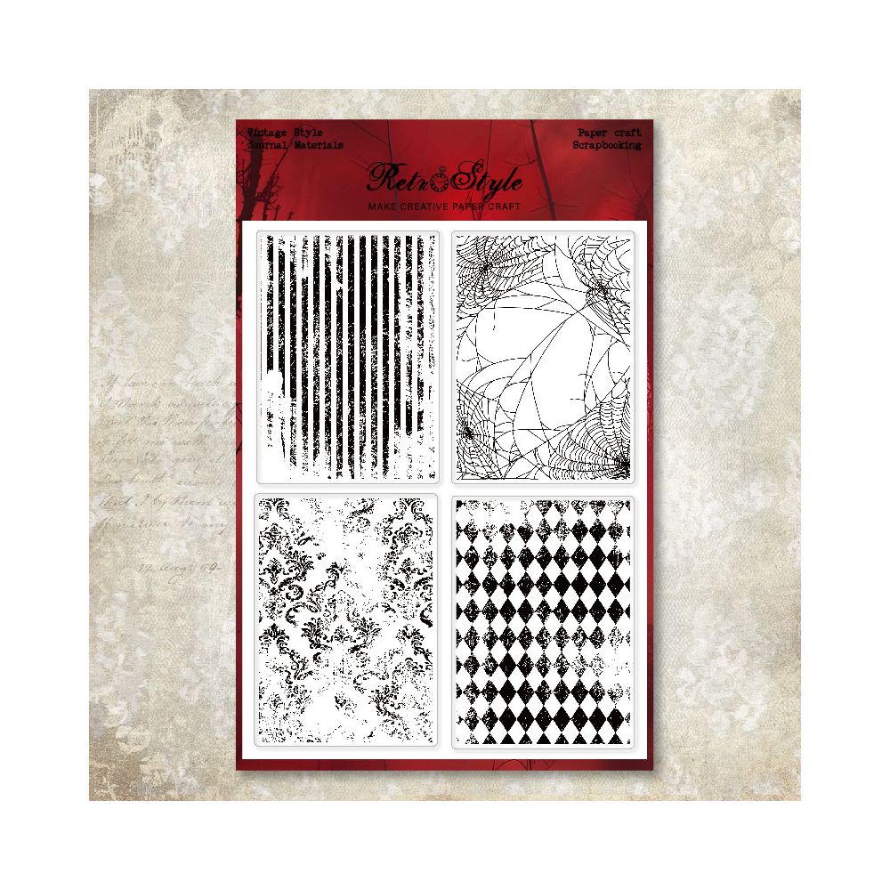 Happy Halloween Rubber Stamps 15cm x 20cm 6 variants