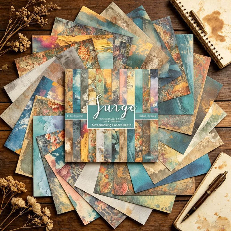 Surge Background Paper 15cm x 15cm 24 sheets image 3
