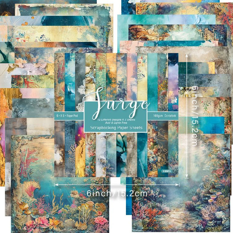 Surge Background Paper 15cm x 15cm 24 sheets image 4