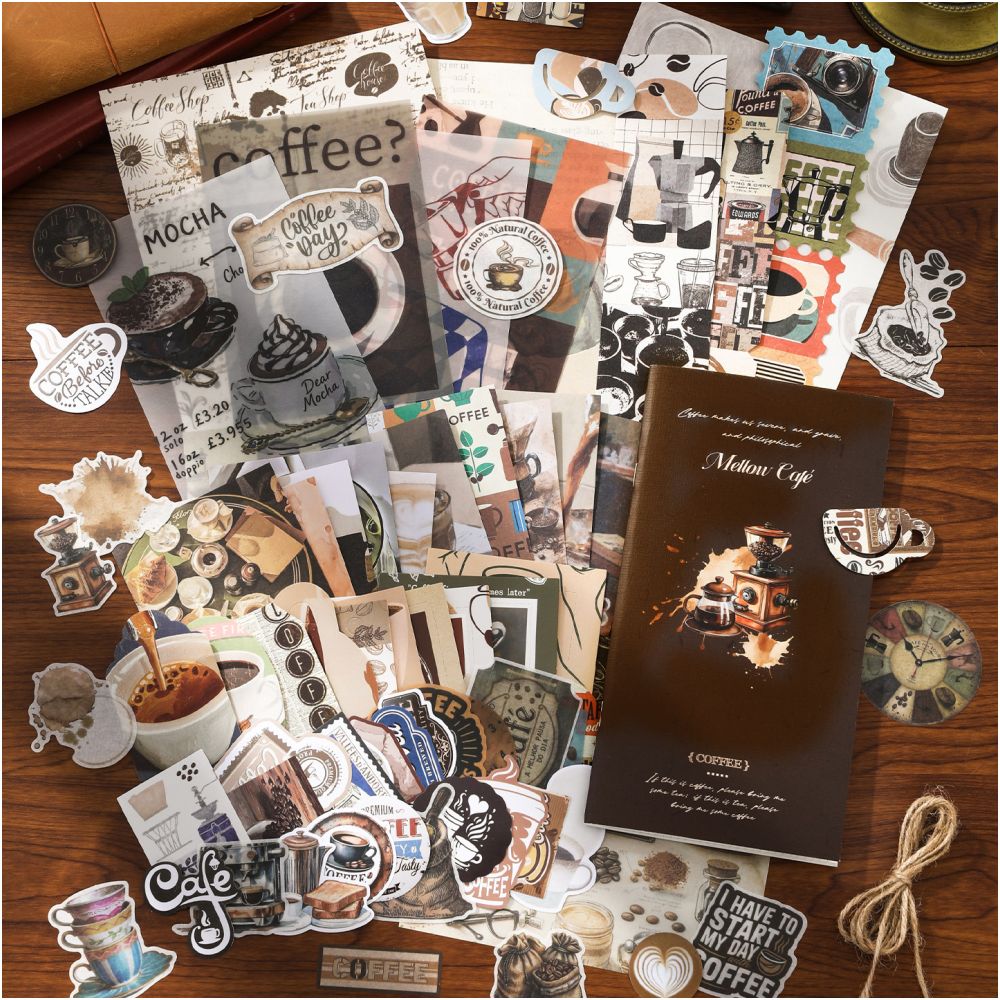 Time Silhouette Series Paper Stickers Pack 4 Styles image 0