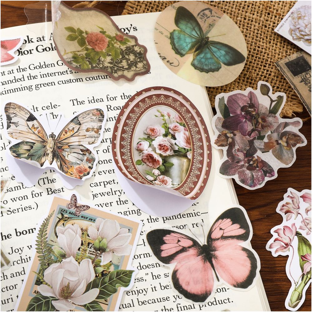 Time Silhouette Series Paper Stickers Pack 4 Styles image 1
