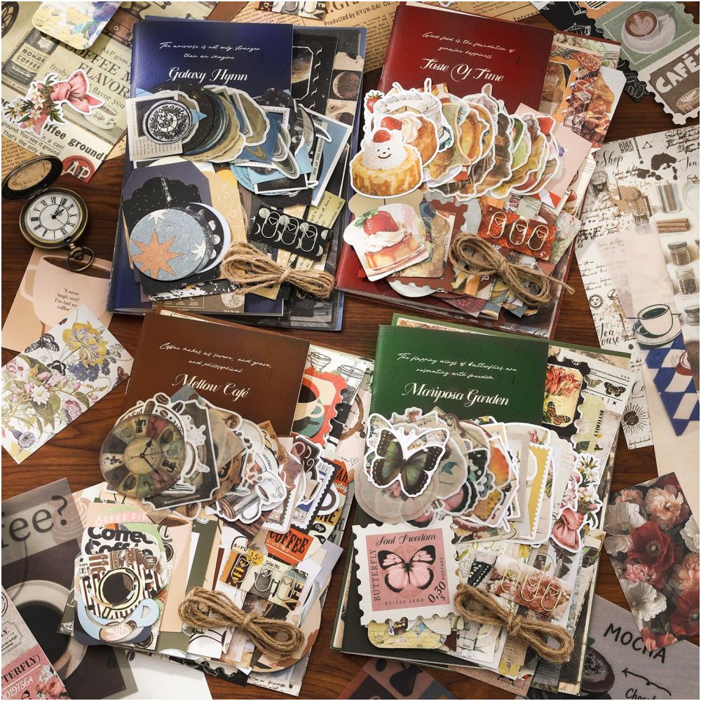 Time Silhouette Series Paper Stickers Pack 4 Styles image 3