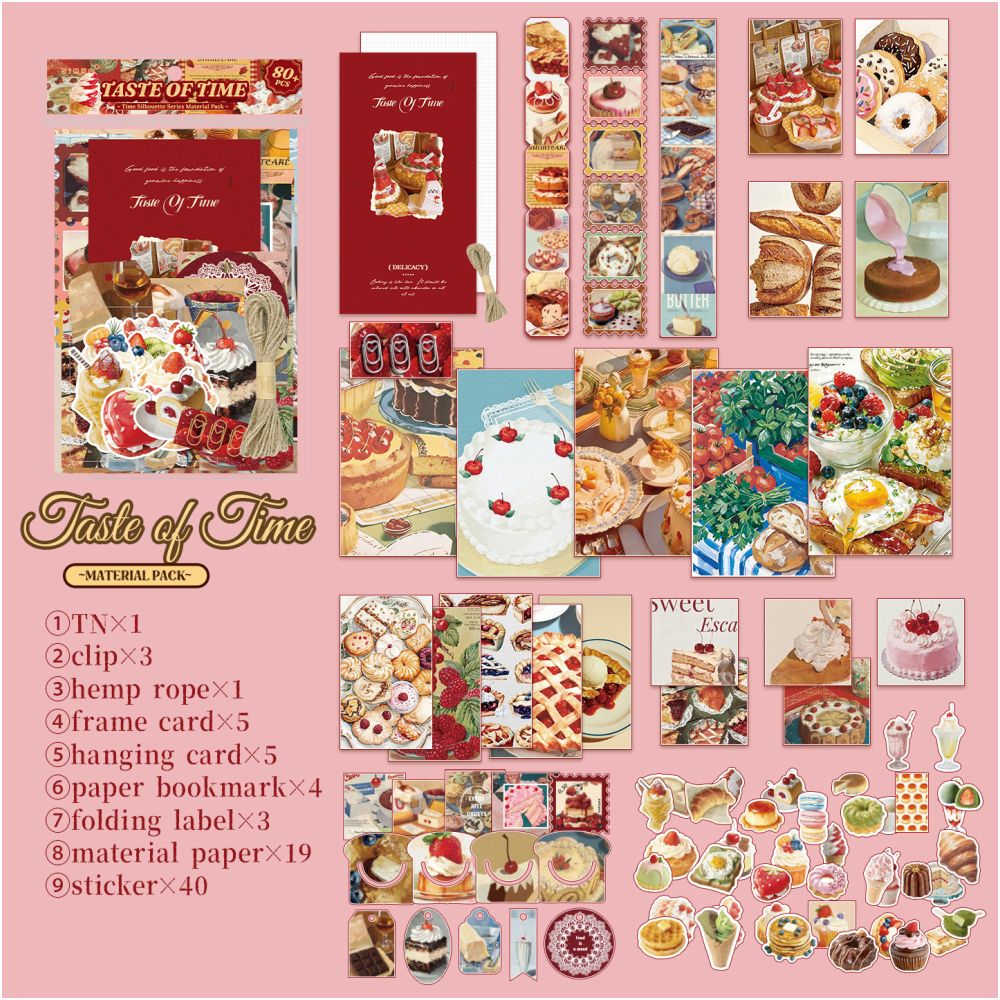 Time Silhouette Series Paper Stickers Pack 4 Styles