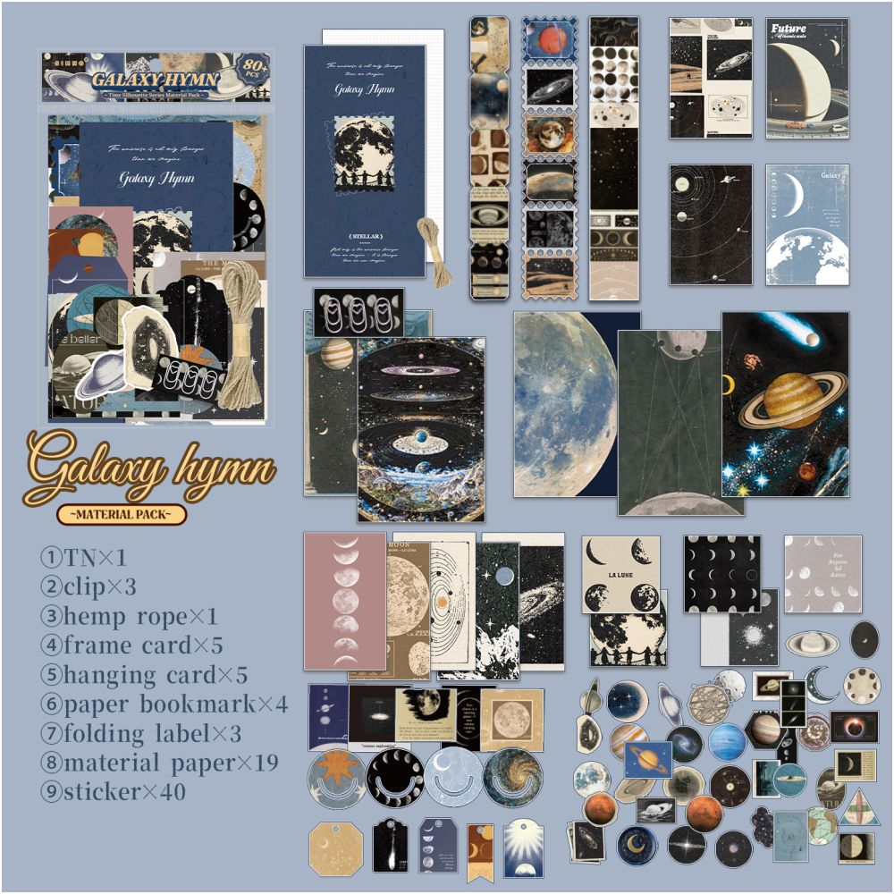 Time Silhouette Series Paper Stickers Pack 4 Styles