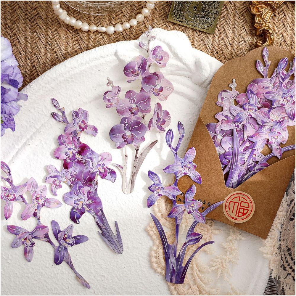 Light Elegance Floral Series Paper 8psc 6 Designs image 1