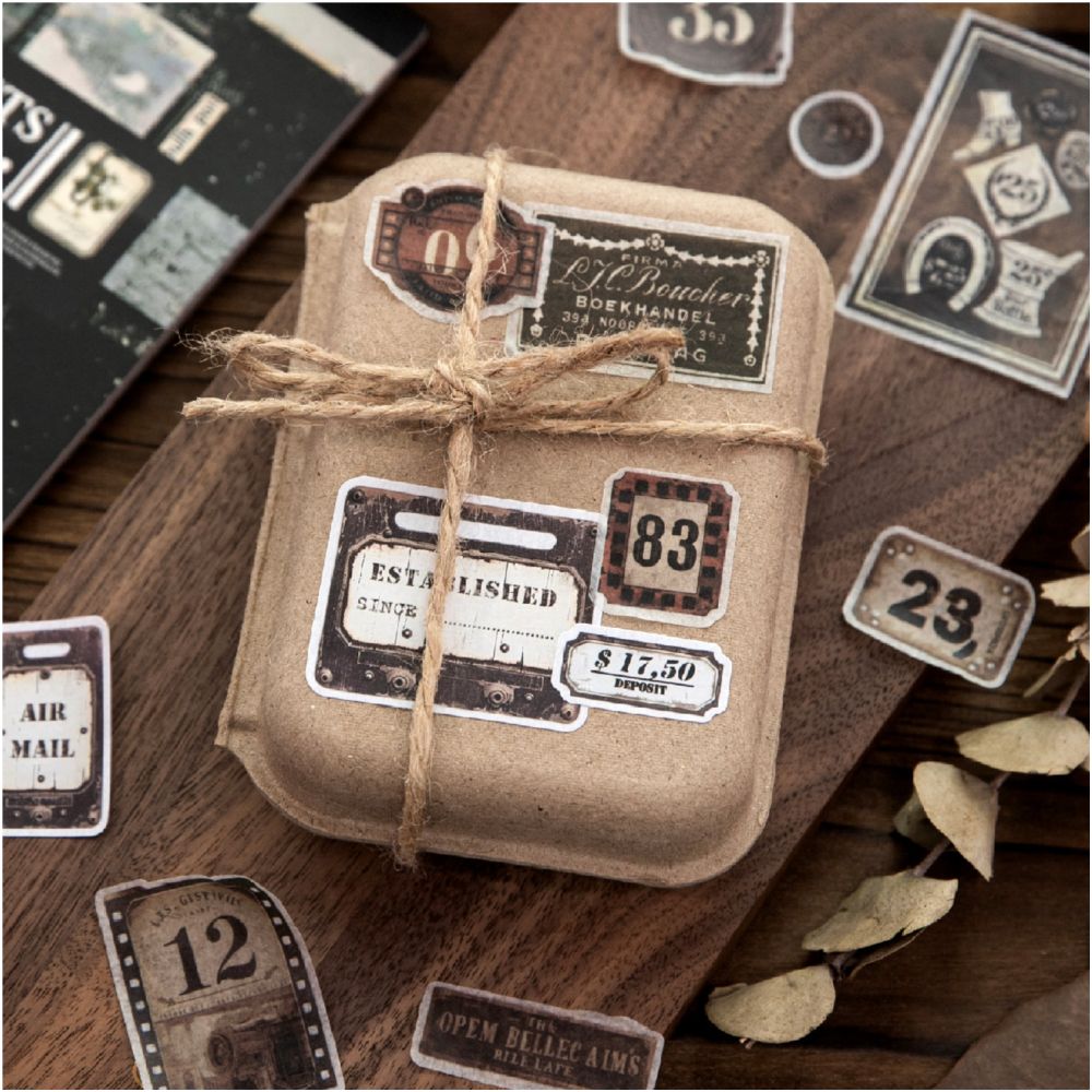 Vintage Lost Letters Series Paper Stickers 20 Sheets image 1