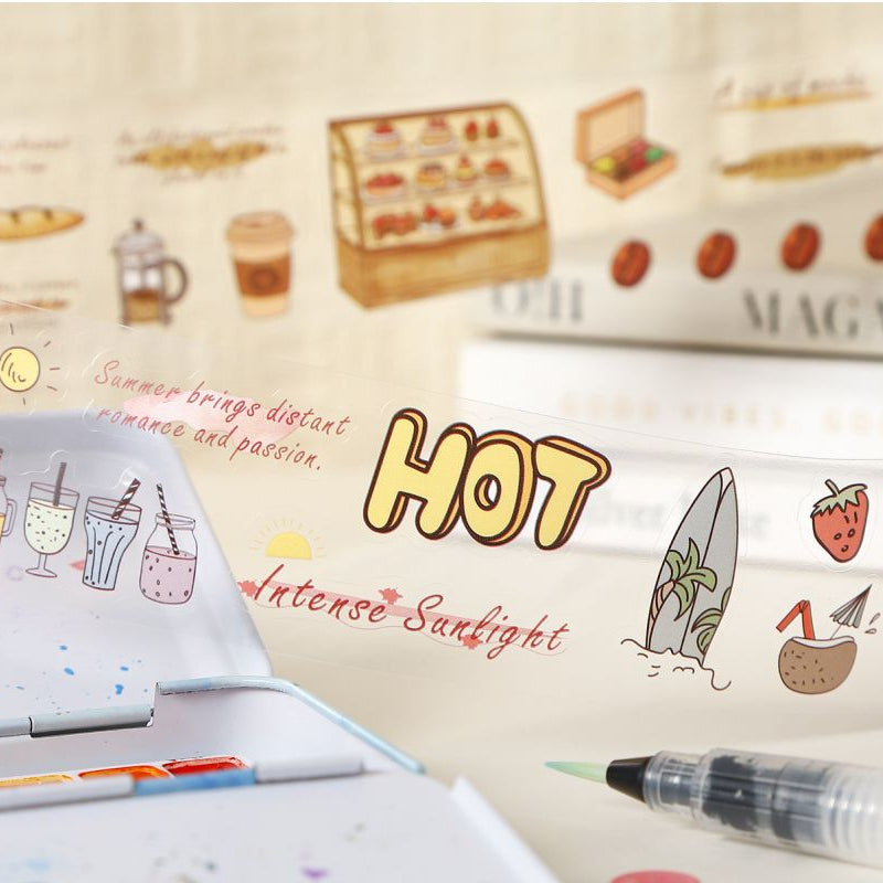 Minimalist Collection PET Tape 4cm x 2m 6 Designs image 2