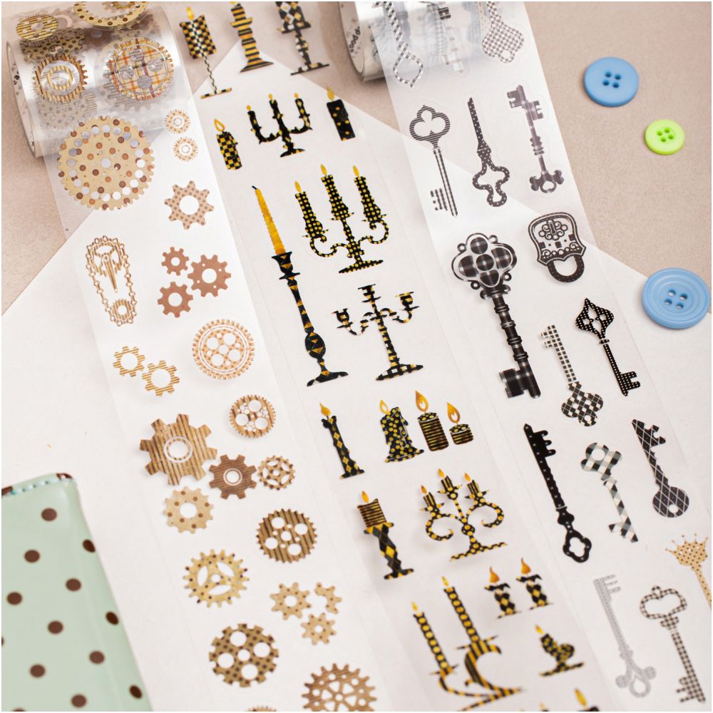 Market Series PET Tape 5cm x 2m 6 Designs image 0