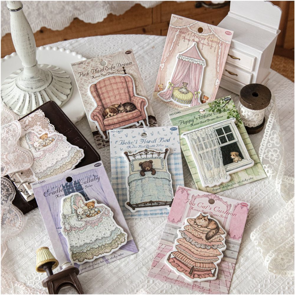 Vintage Sweet Dream Series Paper Cards 30 Sheets 6 Designs image 0