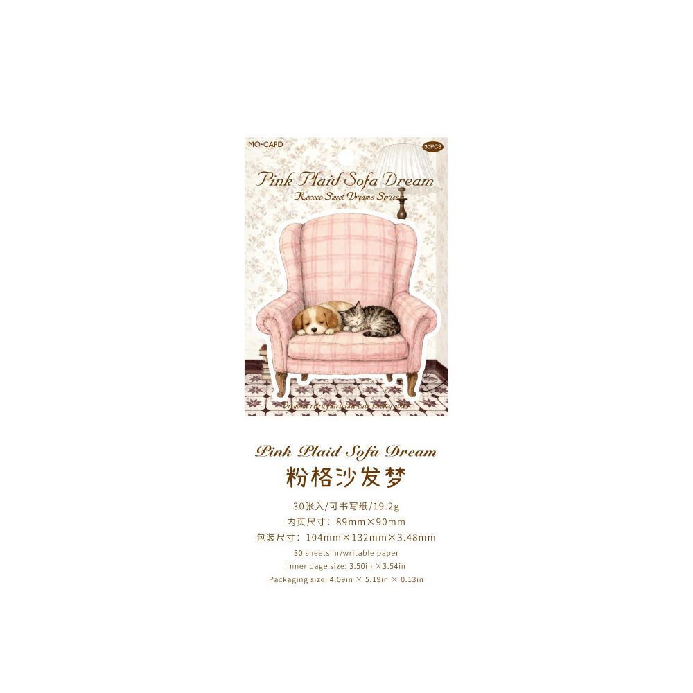 Vintage Sweet Dream Series Paper Cards 30 Sheets 6 Designs
