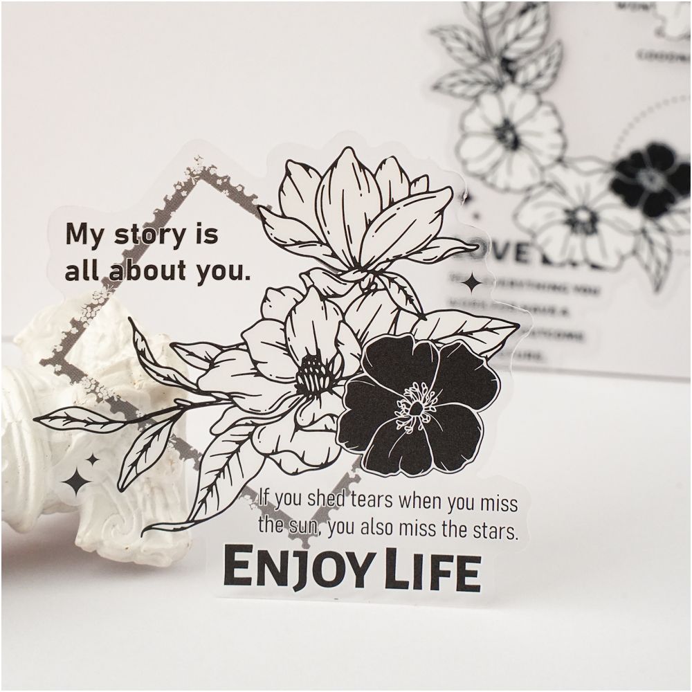 Flowers of Love PET Stickers 10 sheets 6 designs image 3