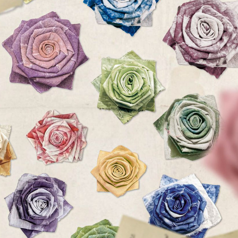 Vintage Rose Paper Stickers 10psc 6 designs image 0