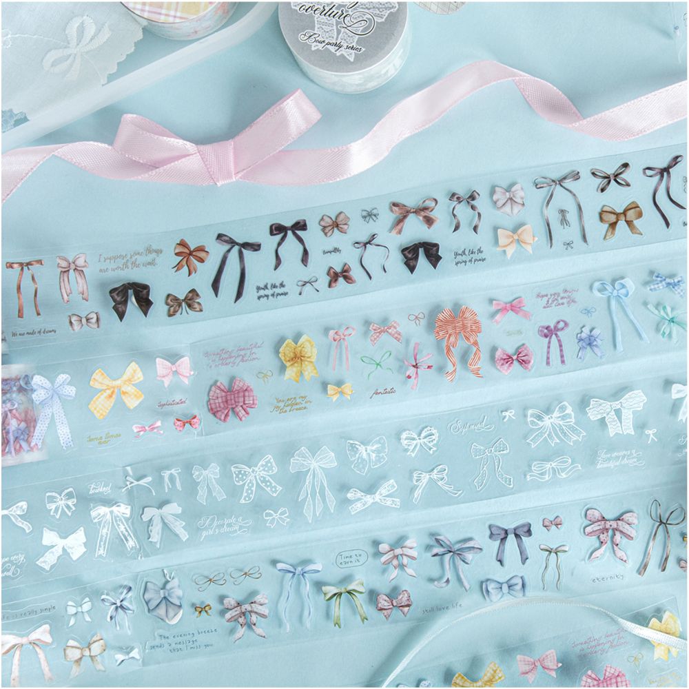 Bow Party Series PET Tape 3cm x 2m 4 Designs image 1