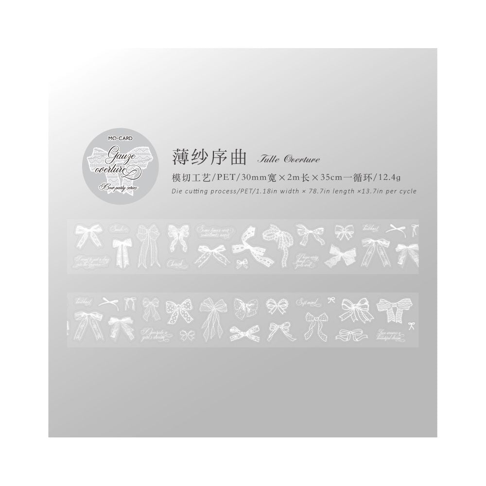 Bow Party Series PET Tape 3cm x 2m 4 Designs