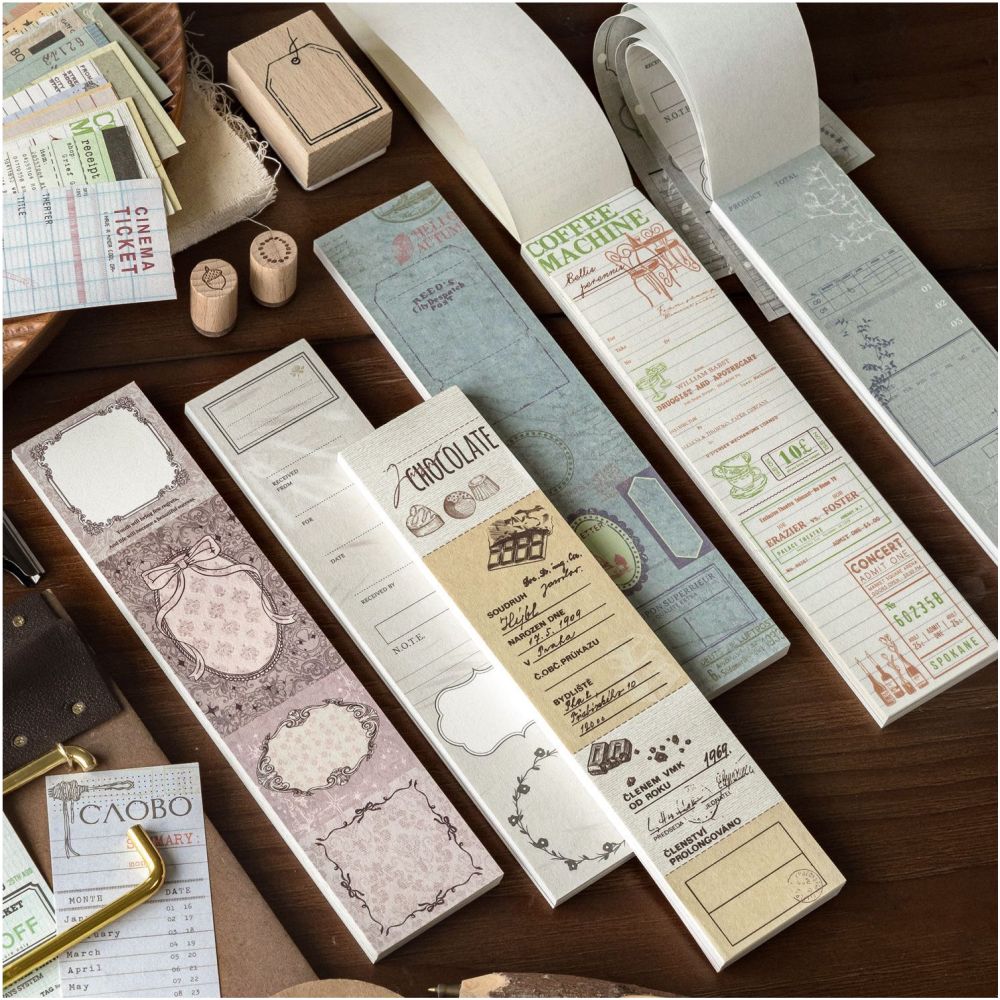 Years Series Vintage Tickets Paper 50 sheets 4 designs image 1