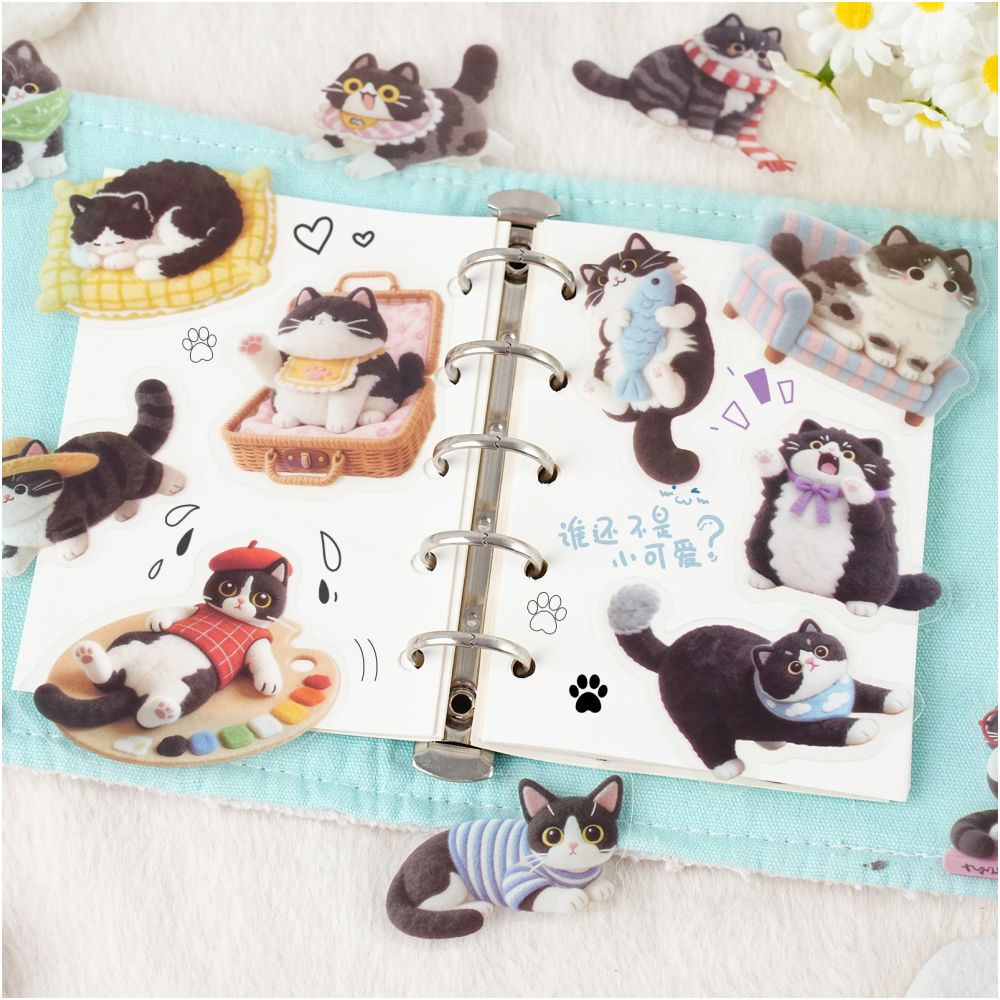 Plush Companion Series PET Stickers 15 Sheets 6 Designs image 2
