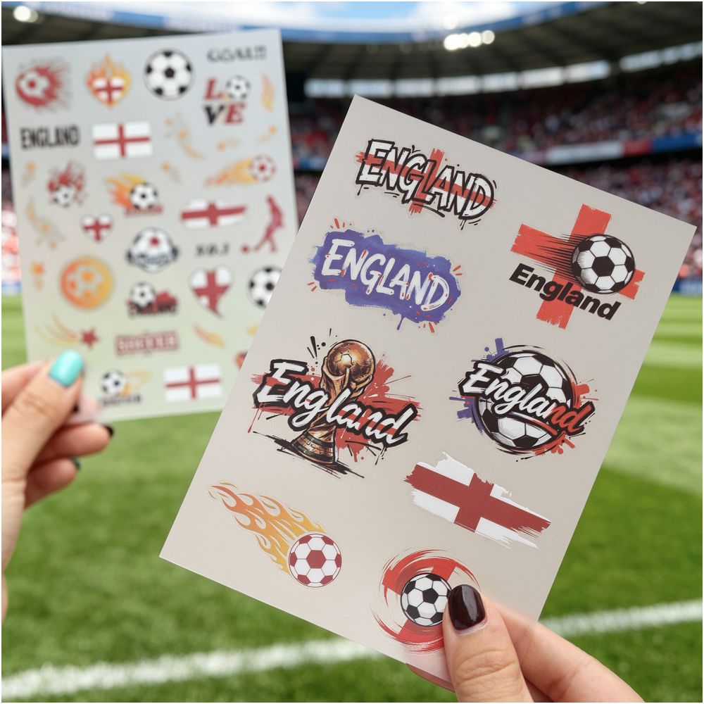 World Cup Theme PET Stickers 2 sheets image 0